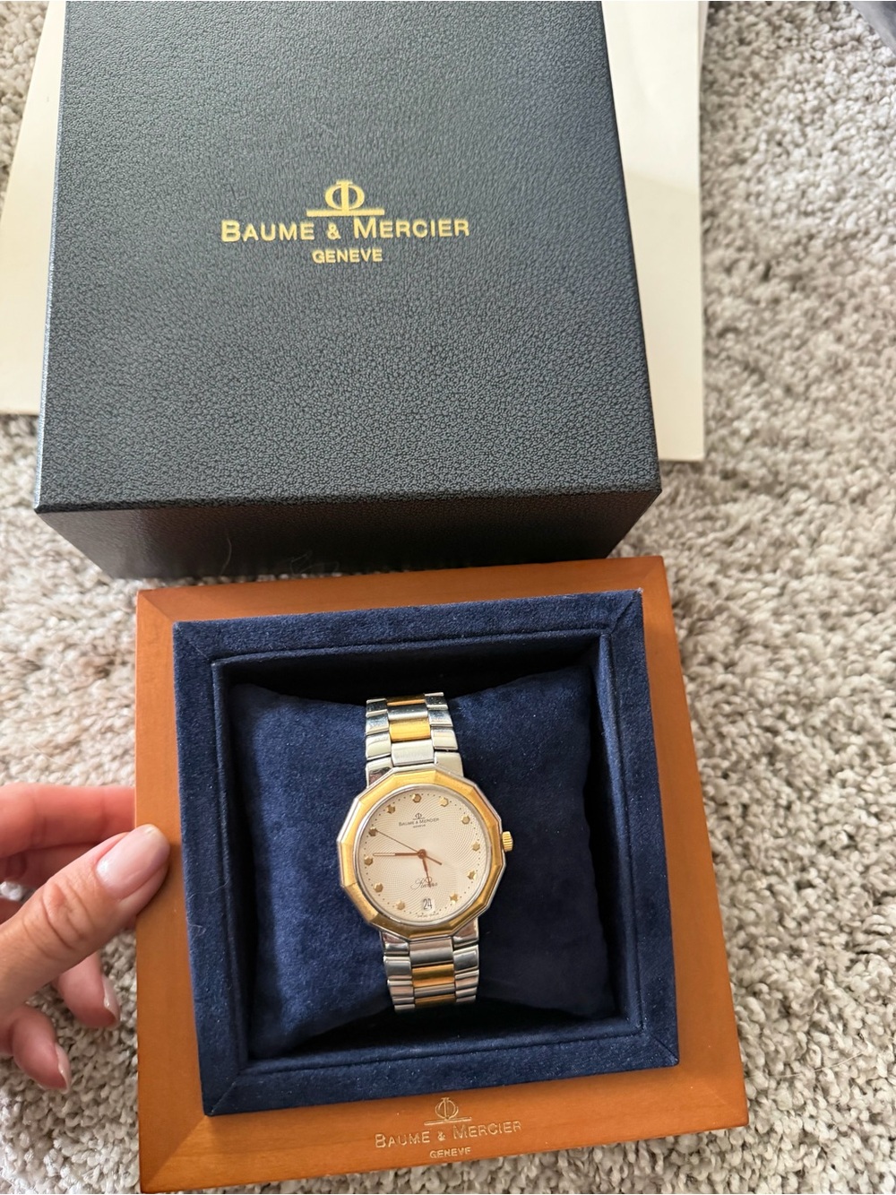 Baume & Mercier Men's Two-Tone Gold and Silver Watch
